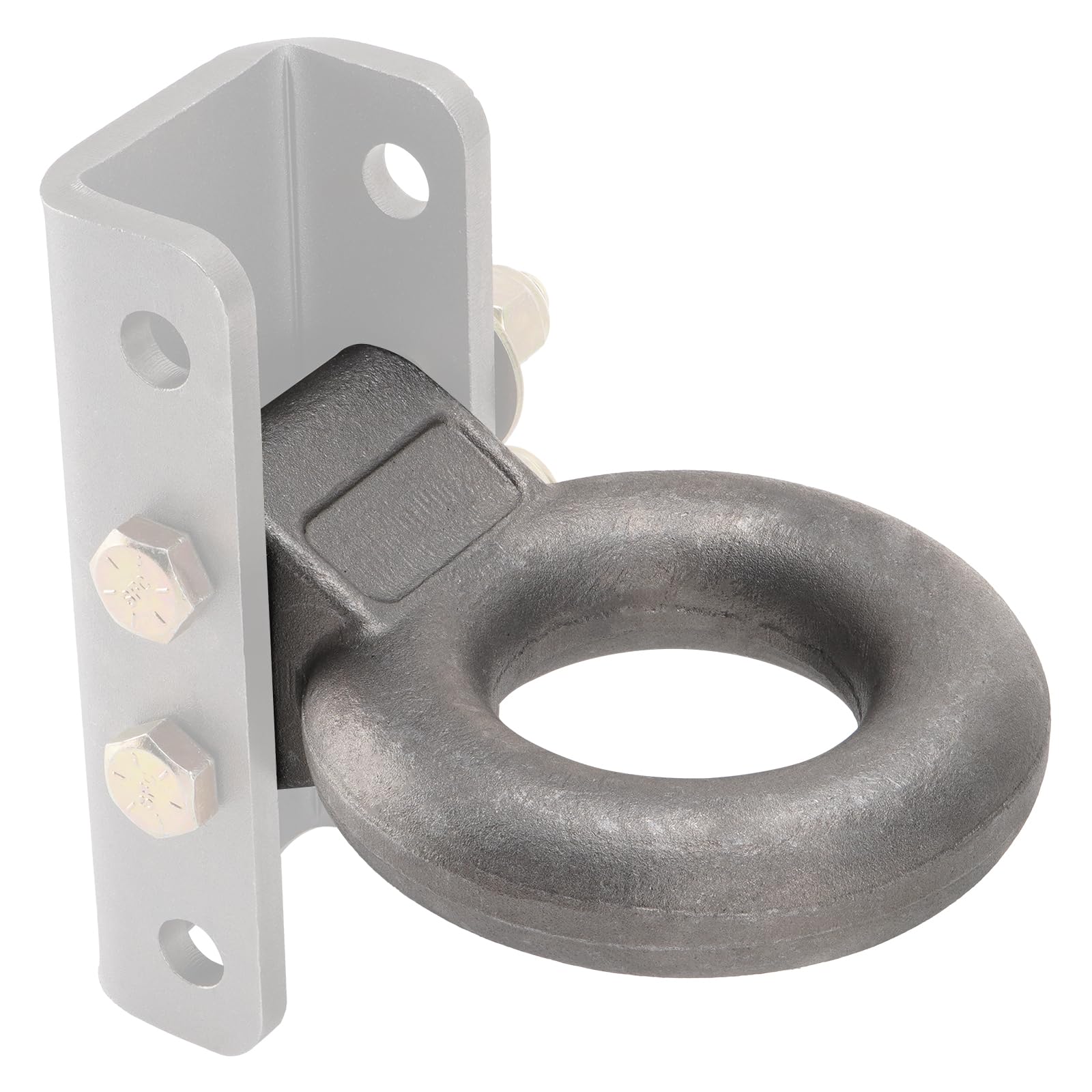 Anillo de enganche de pinza, diámetro interior de 3 pulgadas, peso nominal de remolque 24000 libras, acero forjado resistente, requiere soporte de canal adicional