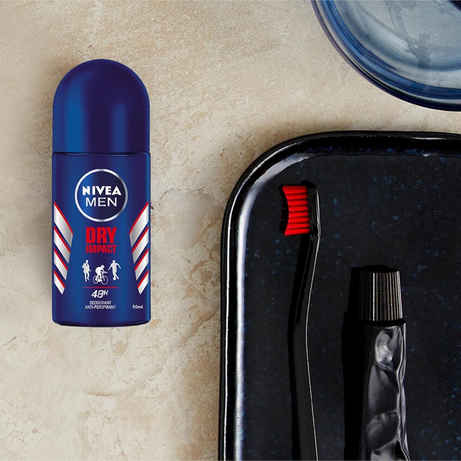 Deodorante Antitraspirante Roll-On Uomo – Protezione 72h contro Sudore e Odori – Formula Dual Protect – Formato 50ml – Variazioni 4/6/8/10 Pezzi (10)