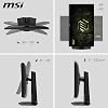 MSI 27 MAG 274QPF E20, Gaming Monitör, WQHD, 16:9, Flat, Rapid IPS, 200Hz, 0.5ms (Min.), FreeSync Premium, Pivot