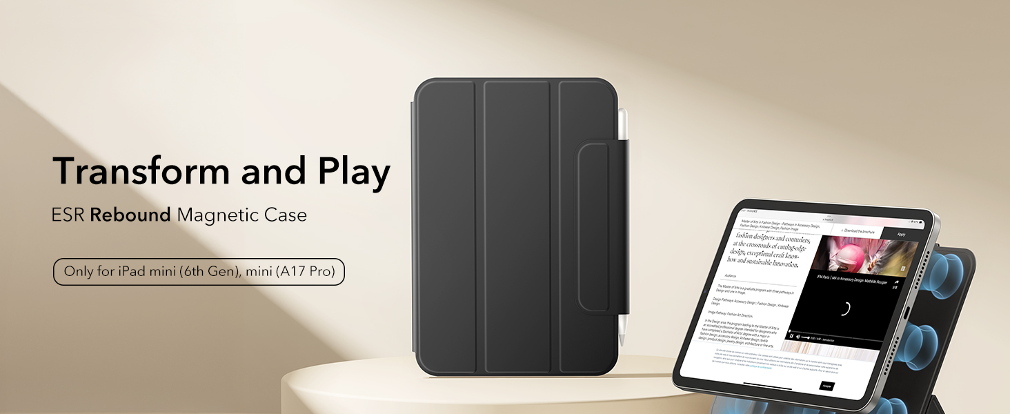 Amazon.com: ESR for iPad mini A17 Pro/6th Gen (2024/2021) Case