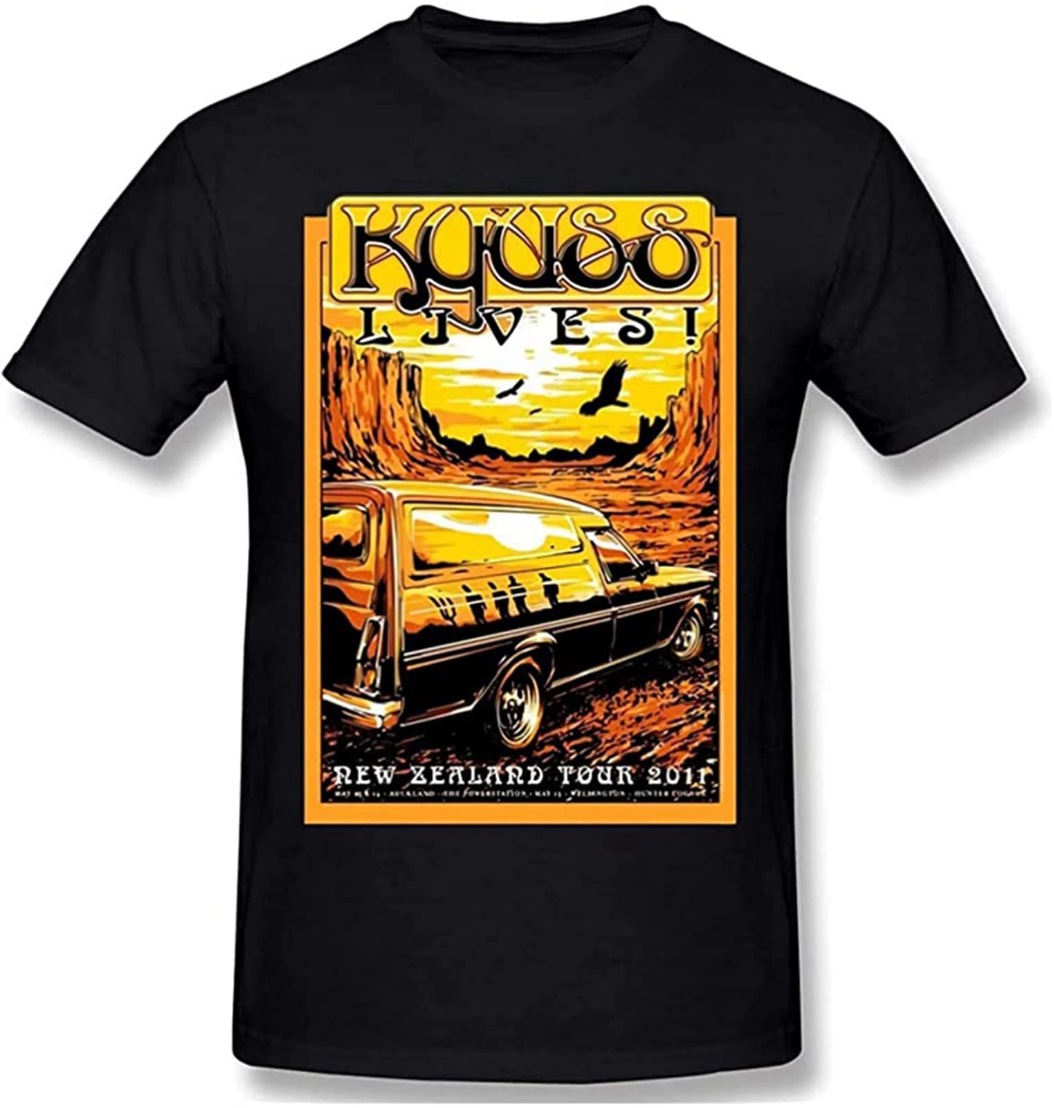 formiKyuss Rock Band Men's Graphic Cotton Short Sleeve t-Shirt Size XXL Black