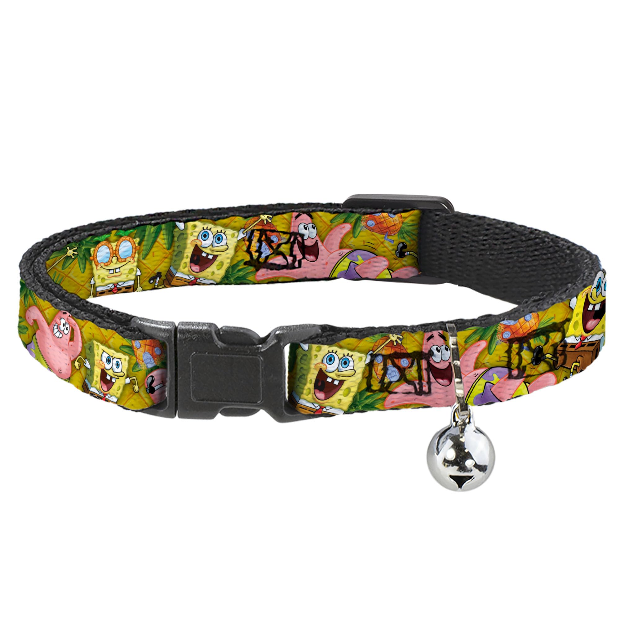 Collar de gato Bob Esponja y Patricio de 8-12 pulgadas ajustable 1