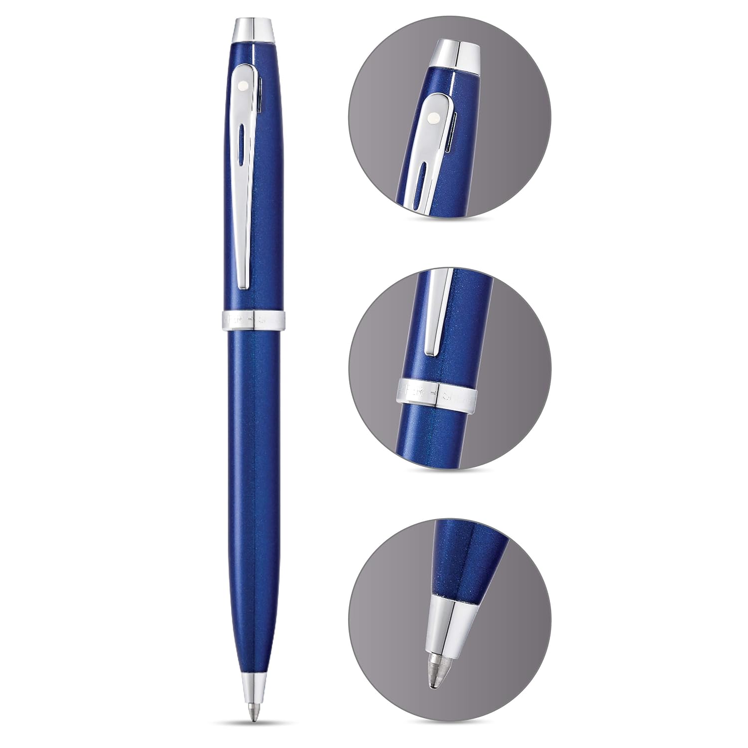 Sheaffer Gift Collection 100 - 9339 Glossy Blue Lacquer With Chrome Plated Trim Ballpoint Pen - Image 2