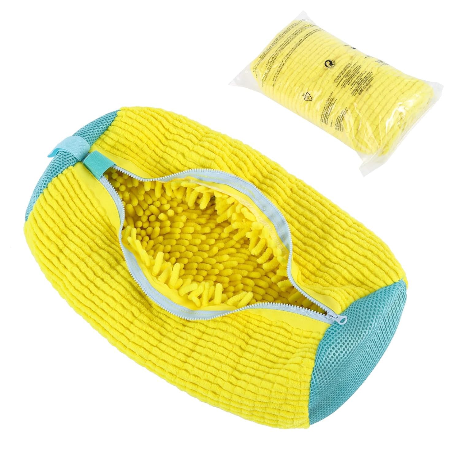 Shoe Cleaning Bag for Washing Machine and Dryer-Single Pack-Fits All Shoe Sizes-New Cleaning Shoes Bag for Washer and Dryer Cleaning Slipper Mop Shoe Covers with Zipper-image-21