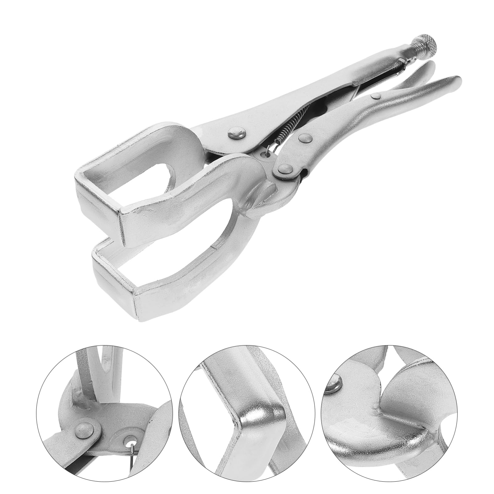Gadpiparty Pinza Di Bloccaggio Per Saldatura Morsetto Per Saldatura Forma Di u Impugnatura in Lamiera Da Utensile Per Presa Strumento Portatile Per Officine e Case