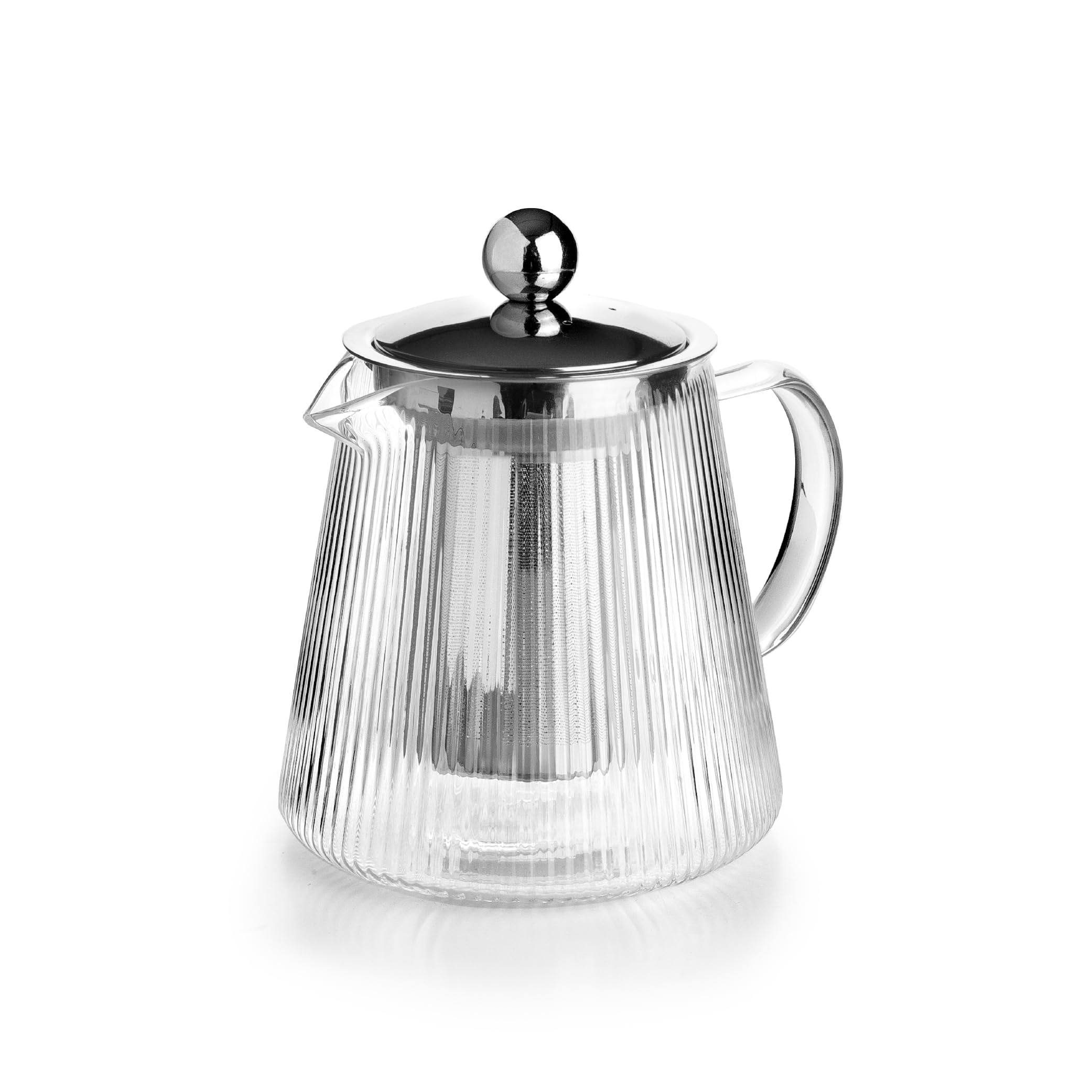 IBILI - Tetera De Cristal con filtro Elegant, 1200 ml, Borosilicato