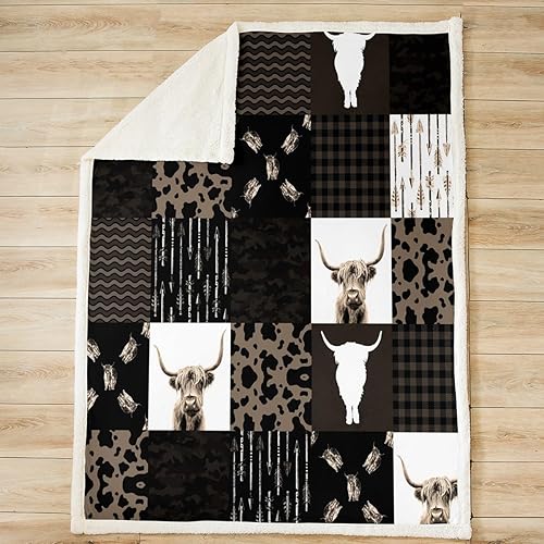 Miniatura 6 de Feelyou Manta de forro polar de pollo frito, con estampado de pepitas de pollo, manta y manta de felpa sherpa suave y ligera de franela mullida para