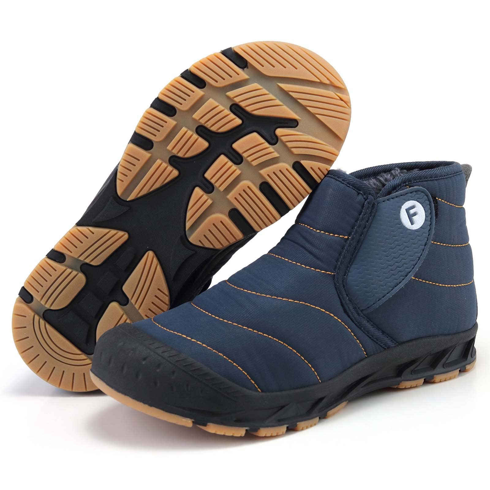 CERYTHRINA Winter Snow Ankle Boots Fur Lining Waterproof Outdoor Slip On Booties Sneakers for Women and Men