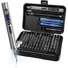 Avalution Mini Electric Screwdriver Set,170 in 1 Electric Screwdriver,Black