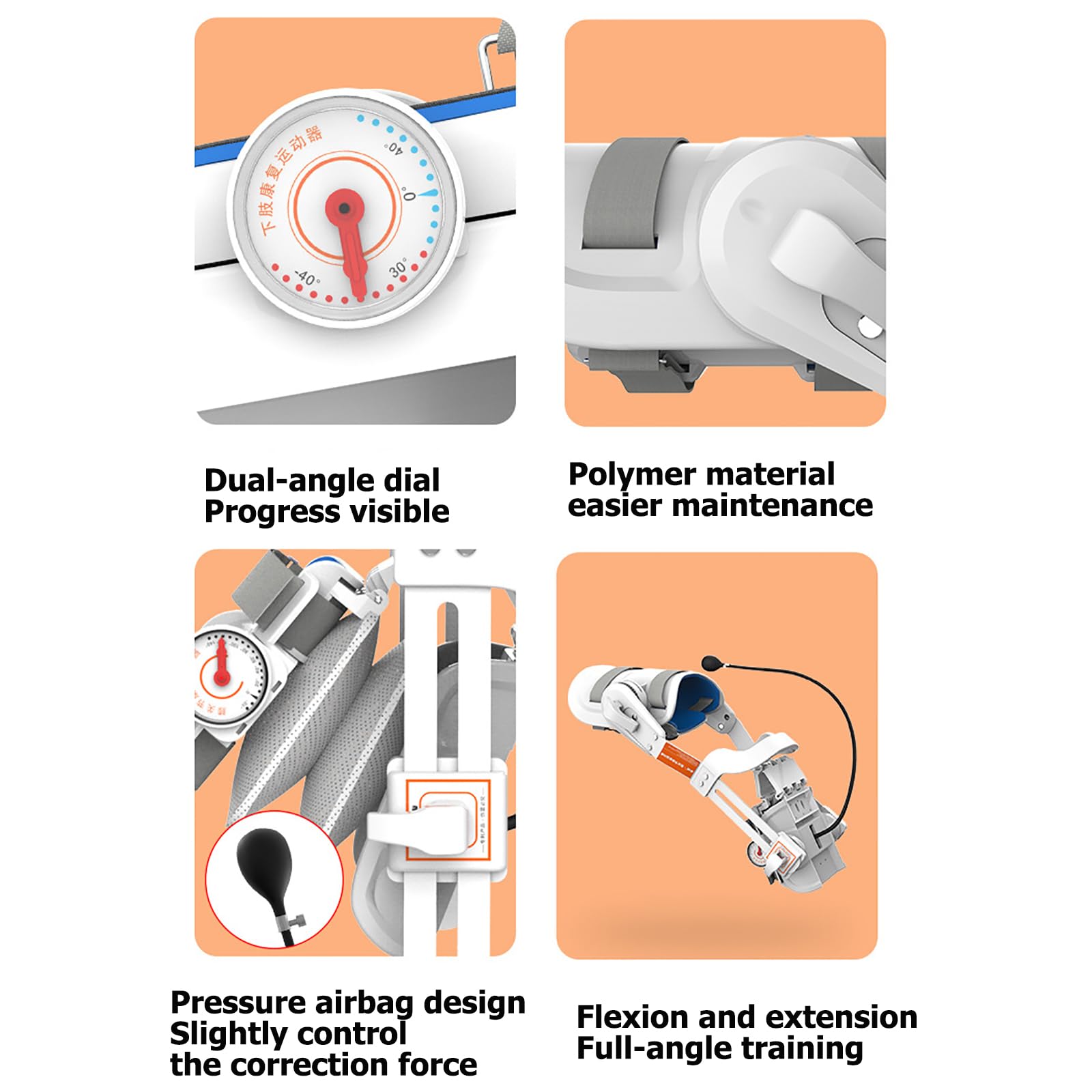 Trener Rehabilitacji Stawu Kolanowego, Trener Rehabilitacji Kończyn Dolnych, Trening Zginania/prostowania, Regulowany Kąt -10°-140°, Poprawa Mięśni, Dla Domowego Ośrodka Rehabilitacyjnego