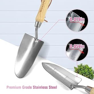 WORKPRO 8-Piece Stainless Steel Gardening Tools Set, Garden Equipment, Pink