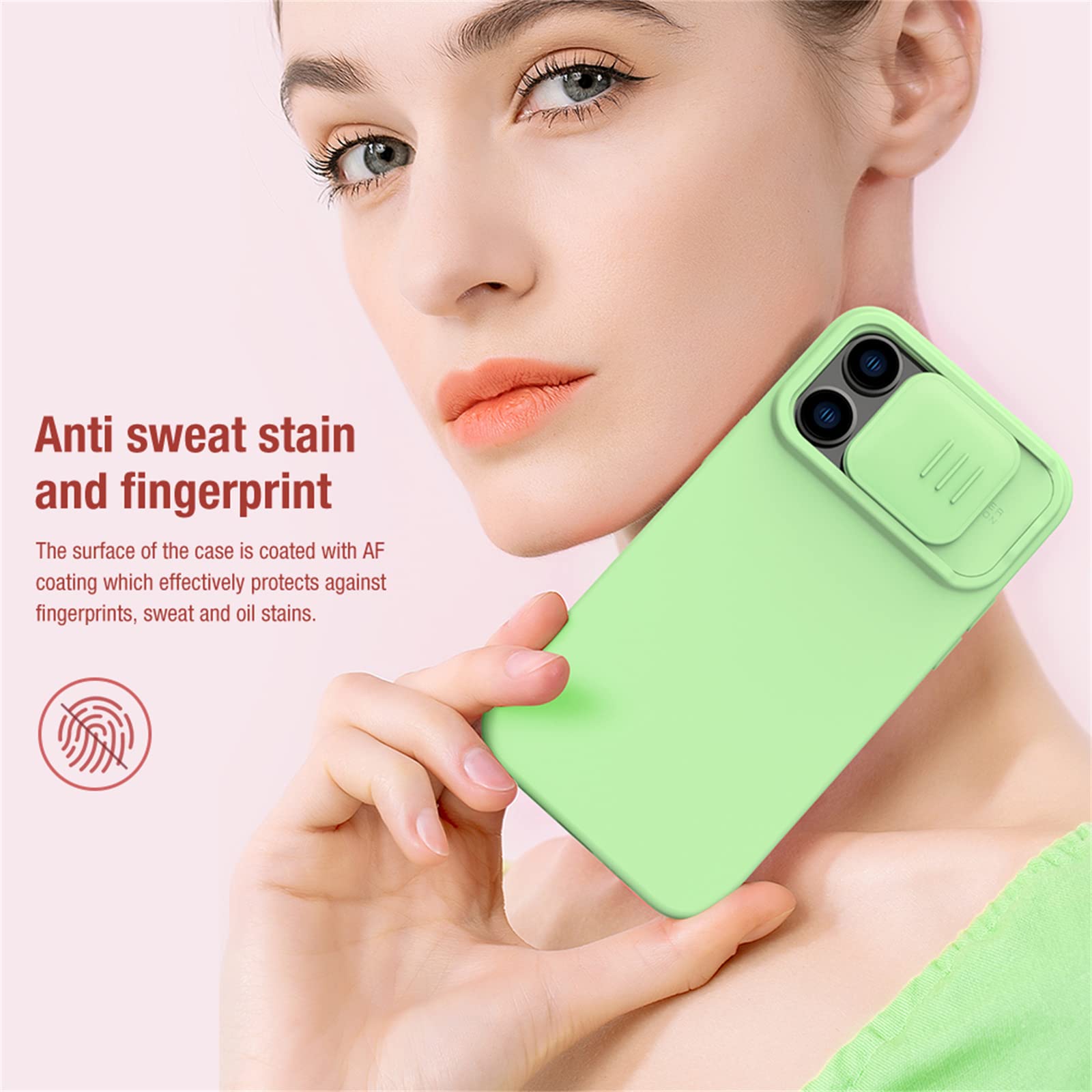 Funda Magnética para iPhone 14/14 Plus/14 Pro/14 Pro MAX,Caja de teléfono de Silicona líquida Forro de Tela de Microfibra Suave al Tacto con Cubierta Deslizante para cámara