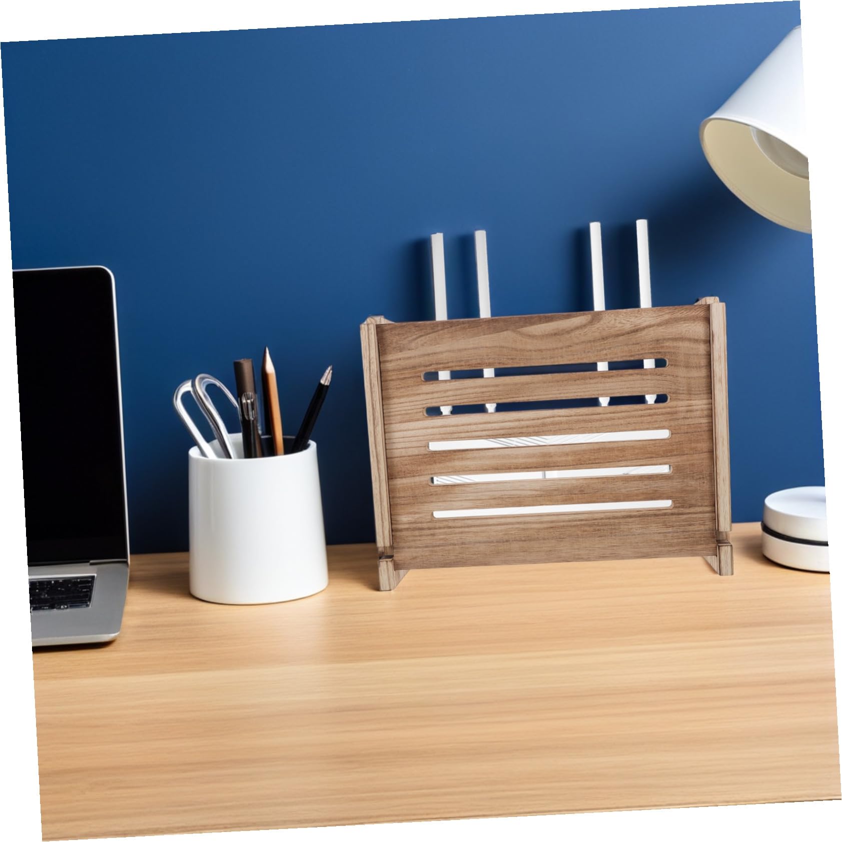 Ciieeo Wandmontierte Kabelabdeckung Router für Modem Aufbewahrungsbox mit Platzsparender Lagerung für Wohnzimmer und Homeoffice