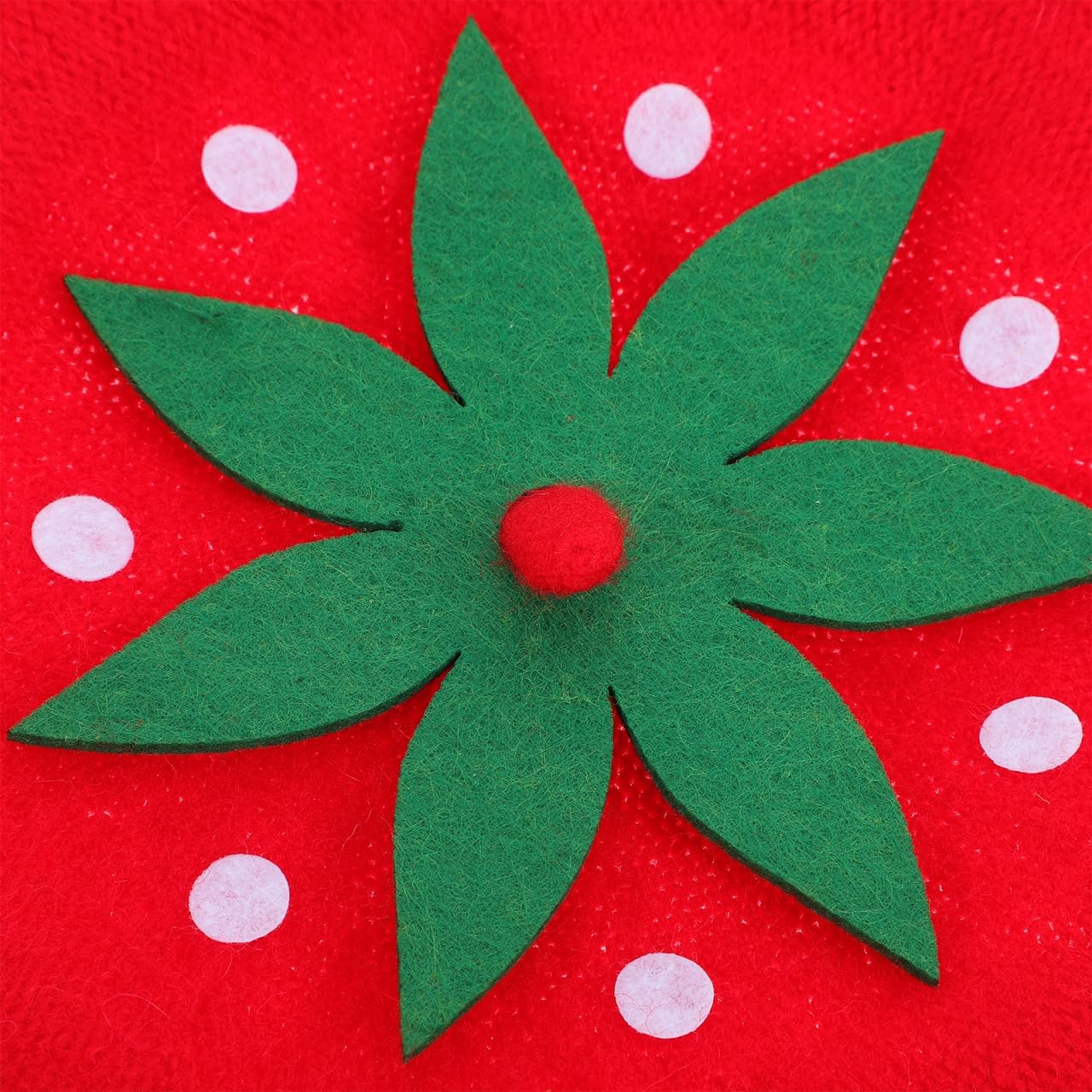 TENDYCOCO Strawberry Beret Hat for Women Wool Blend French Style Decorative Party Cosplay Cap Charming Strawberry Pattern 10.82In Diameter - Image 7