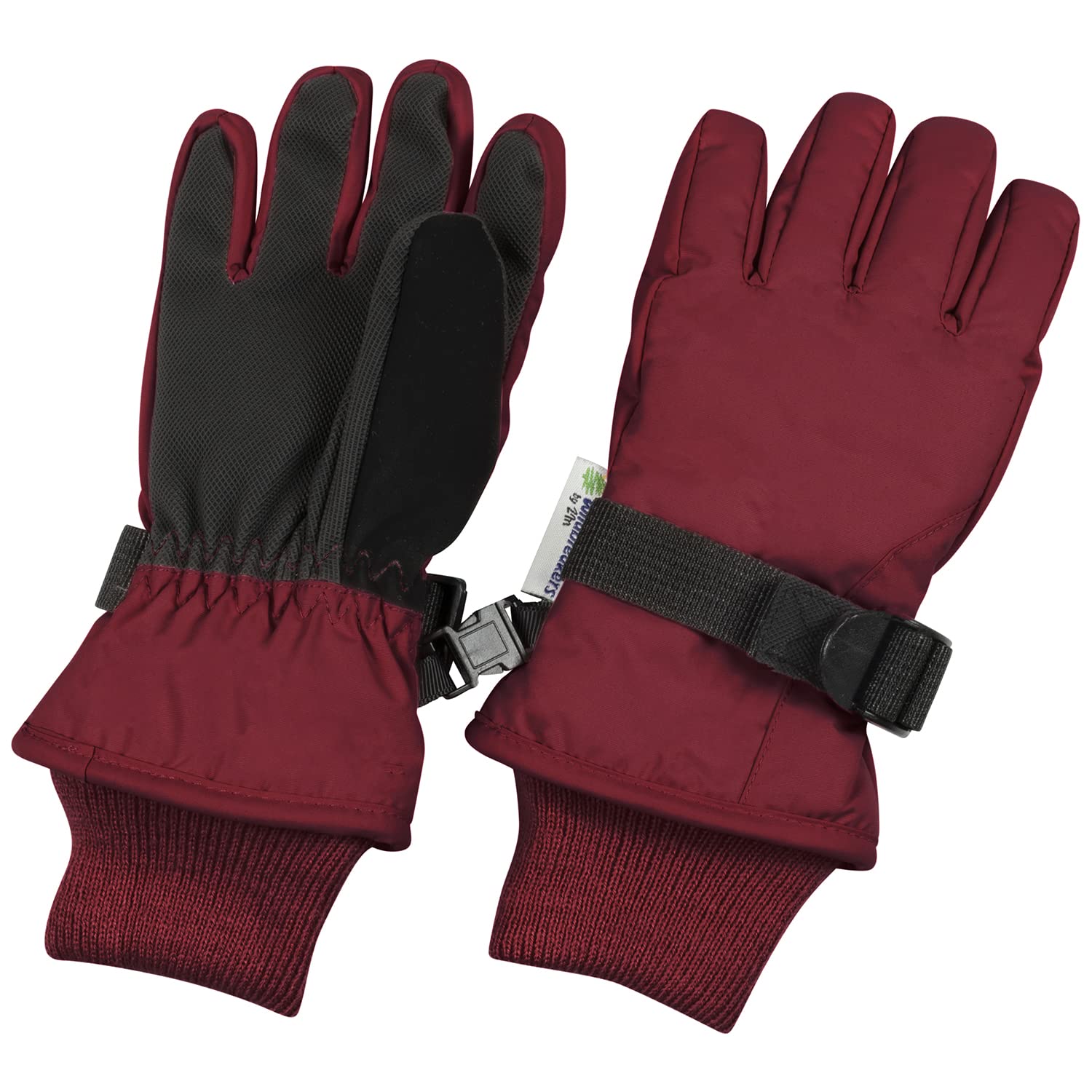 Waterproof Kids Ski Snow Gloves, 100G 3M Thinsulate Warm Winter Boys Girls