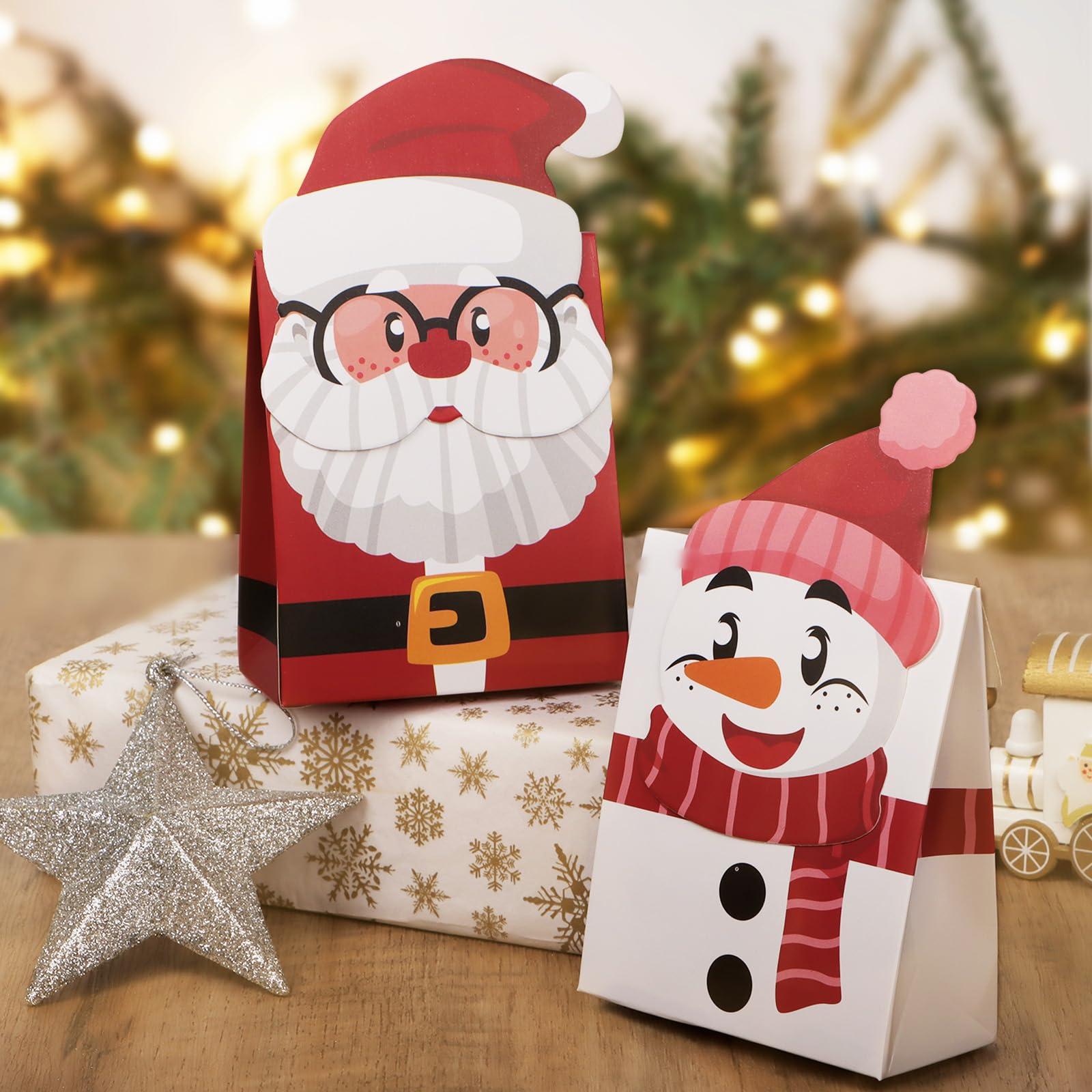 Mooie cartoon-geschenkdoos voor vruchten, snoep, voor bruiloften, Kerstmis, festivals, feestjes. 12 stuks hart