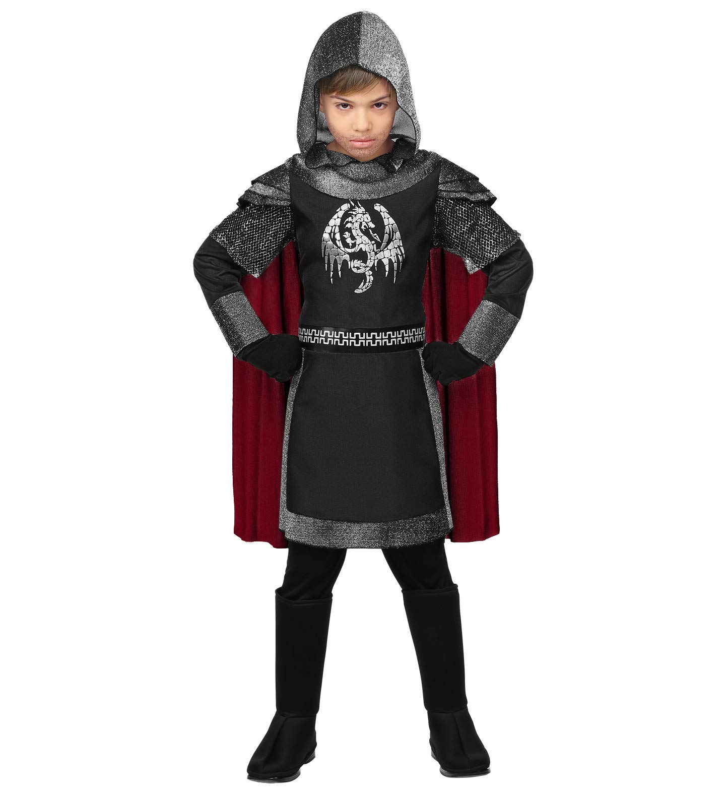 W WIDMANN MILANO Party Fashion - Children's Dark Knight Warrior Medieval Fancy Dress Costumes Theme Party