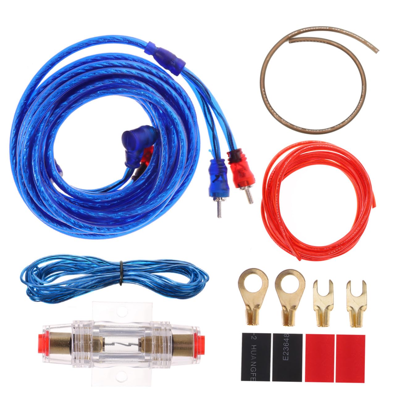 Kit câblage audio automobile Anneome 2000W avec isolation haute fidélité - 8