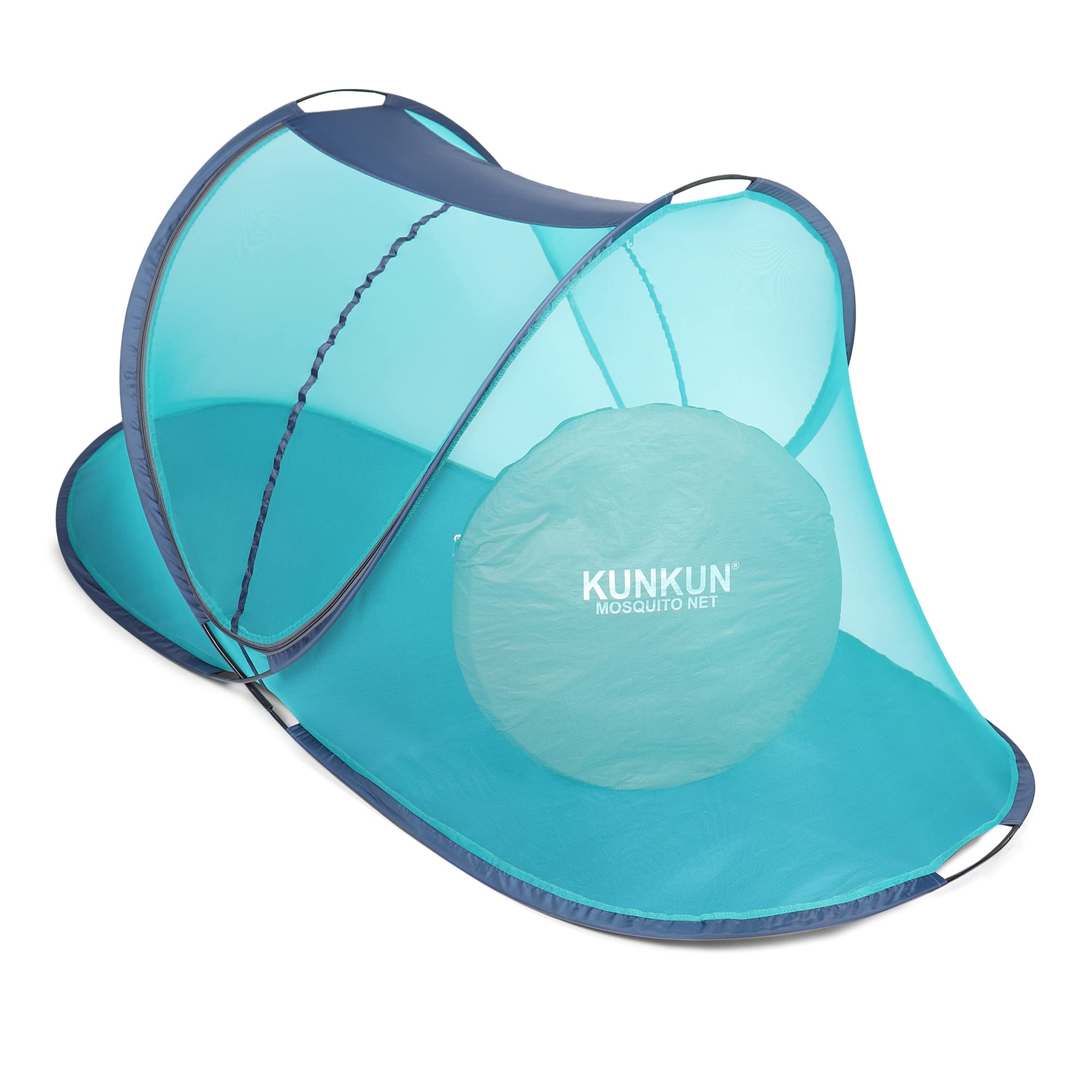 KUNKUN Foldable Mosquito Net for Single Bed (Large Size 7x4x4 Feet) :: Standard Quality (Green) (B099W8R7PZ) Amazon Price History, Amazon Price Tracker
