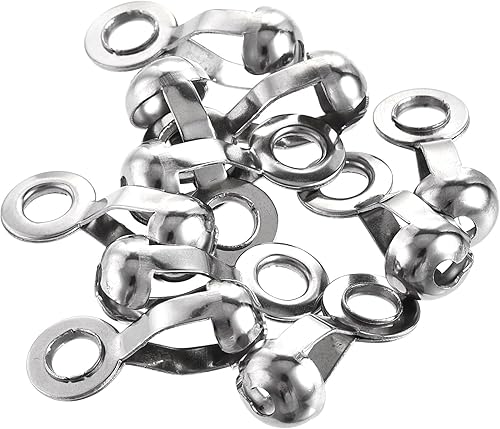 uxcell Ball Chain Connector, Pull Loop Crimp Link Stainless Steel Connections