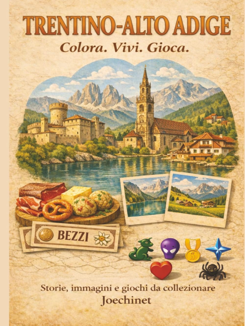 Trentino Alto Adige: Colora, Vivi, Gioca: Libro da colorare e da vivere: racconti, illustrazioni e gioco da tavolo fai-da-te ispirato al Trentino Alto ... – L’Italia da scoprire regione per regione)