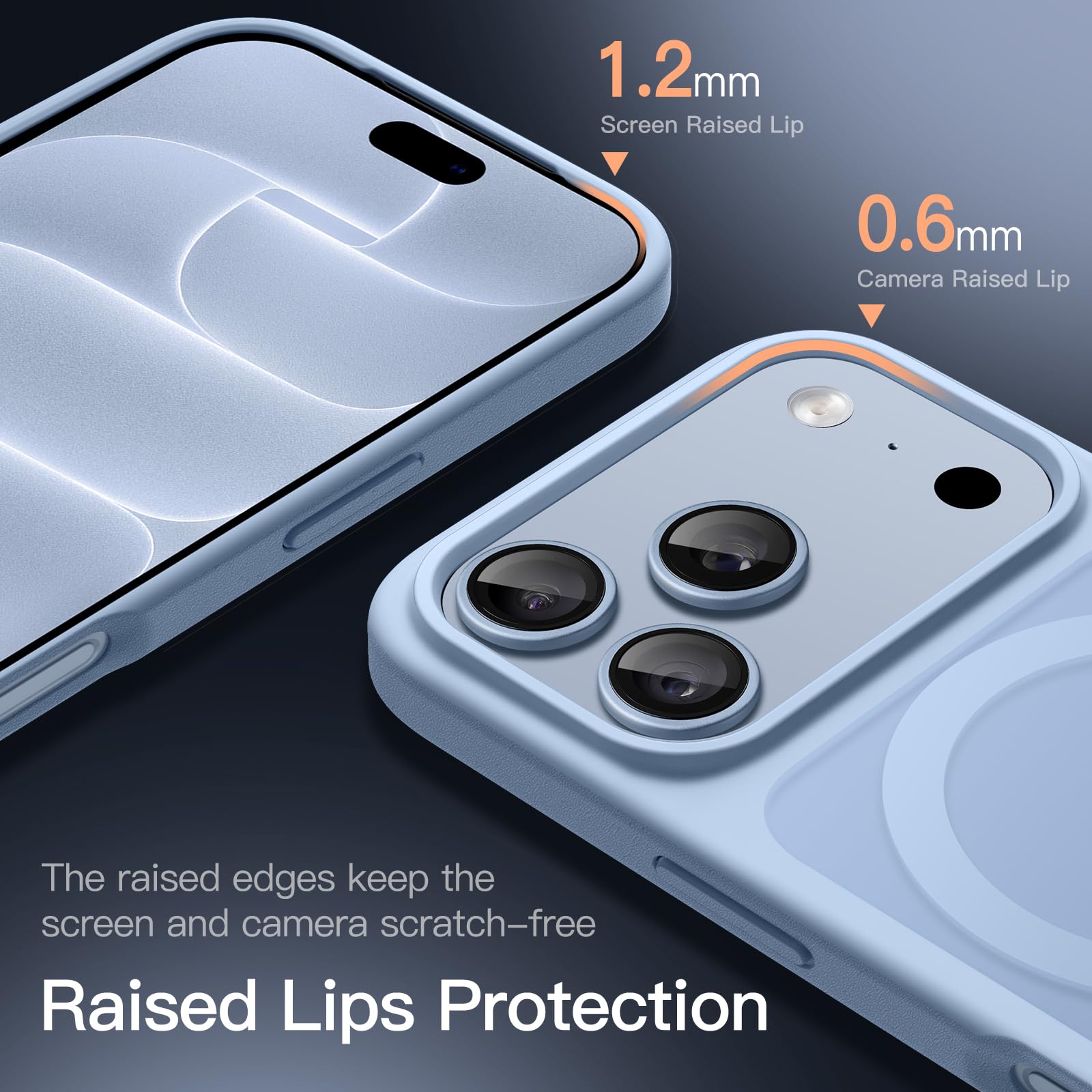 JETech Magnetic Matte Case for iPhone 18 Pro, Glacier — Amazon image 6
