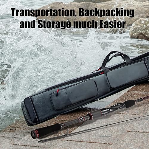 Miniatura 6 de Cadence Vigor Spinning Rod, 30-Ton Carbon Blank, Fuji Reel Seat, Durable Stainless-Steel Guides, 2-Piece Rod with Convenience & Performance,