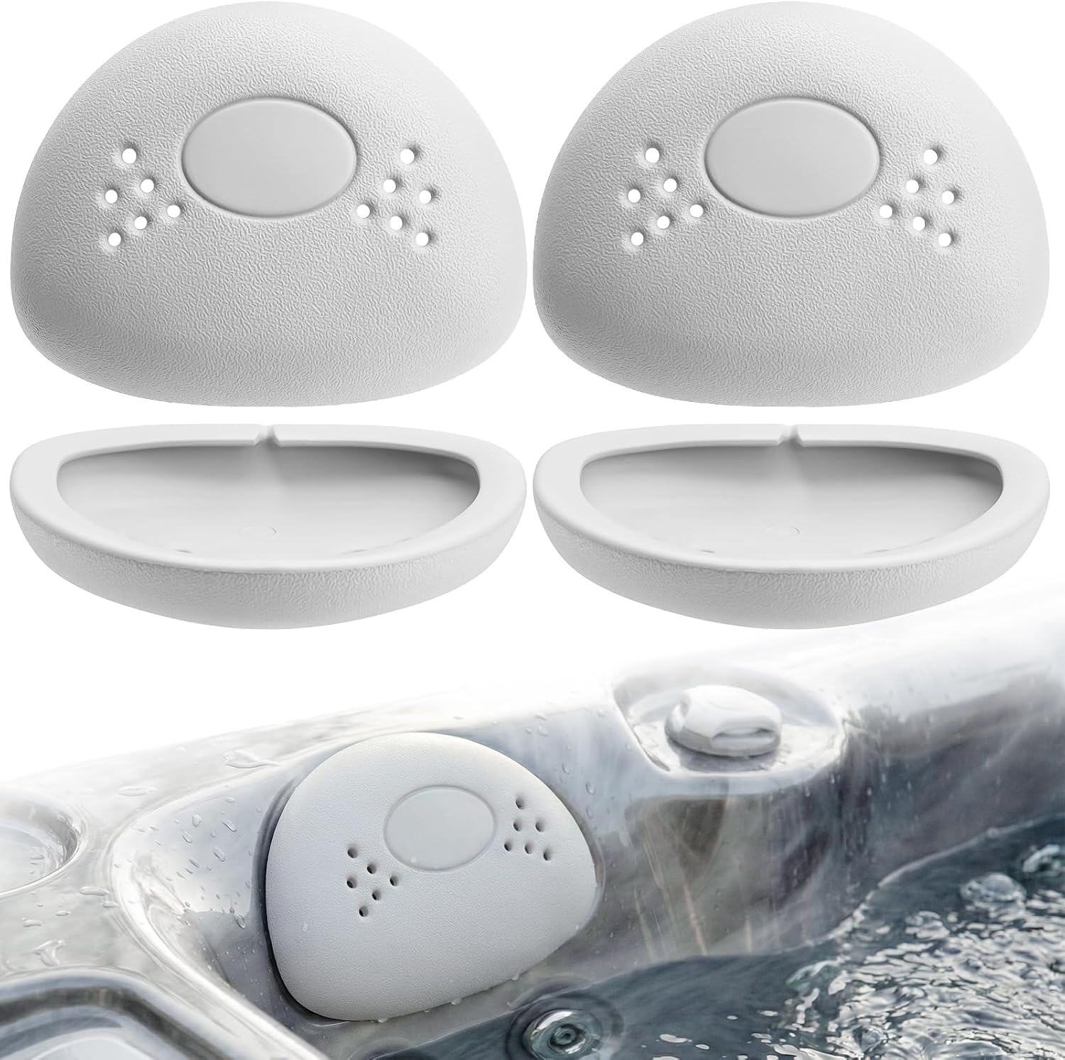 Hot Tub Headrest Pillow for Sundance Sweetwater Bahia 2003-2006, Spa Pillow Replacement fit for Bahia Caprio Cayman Lagunas Metro Palermo Spas, Replace 6455-452 (2PCS)