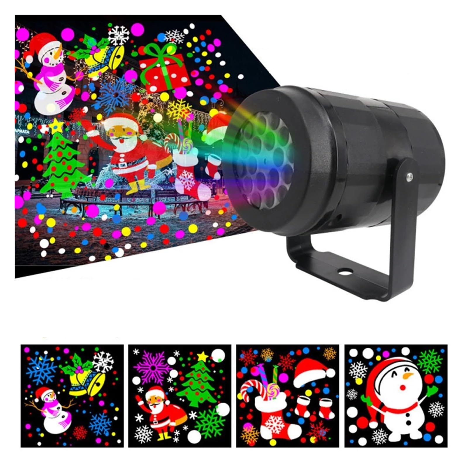 Projektorlicht, Halloween-Hologramm-Projektor, Weihnachtsprojektorlicht RGB-Schneeflockenprojektion, Schneesturm-LED-Bühnenlicht, rotierendes Weihnachtsmuster, Weihnachtsdekoration für Hallo