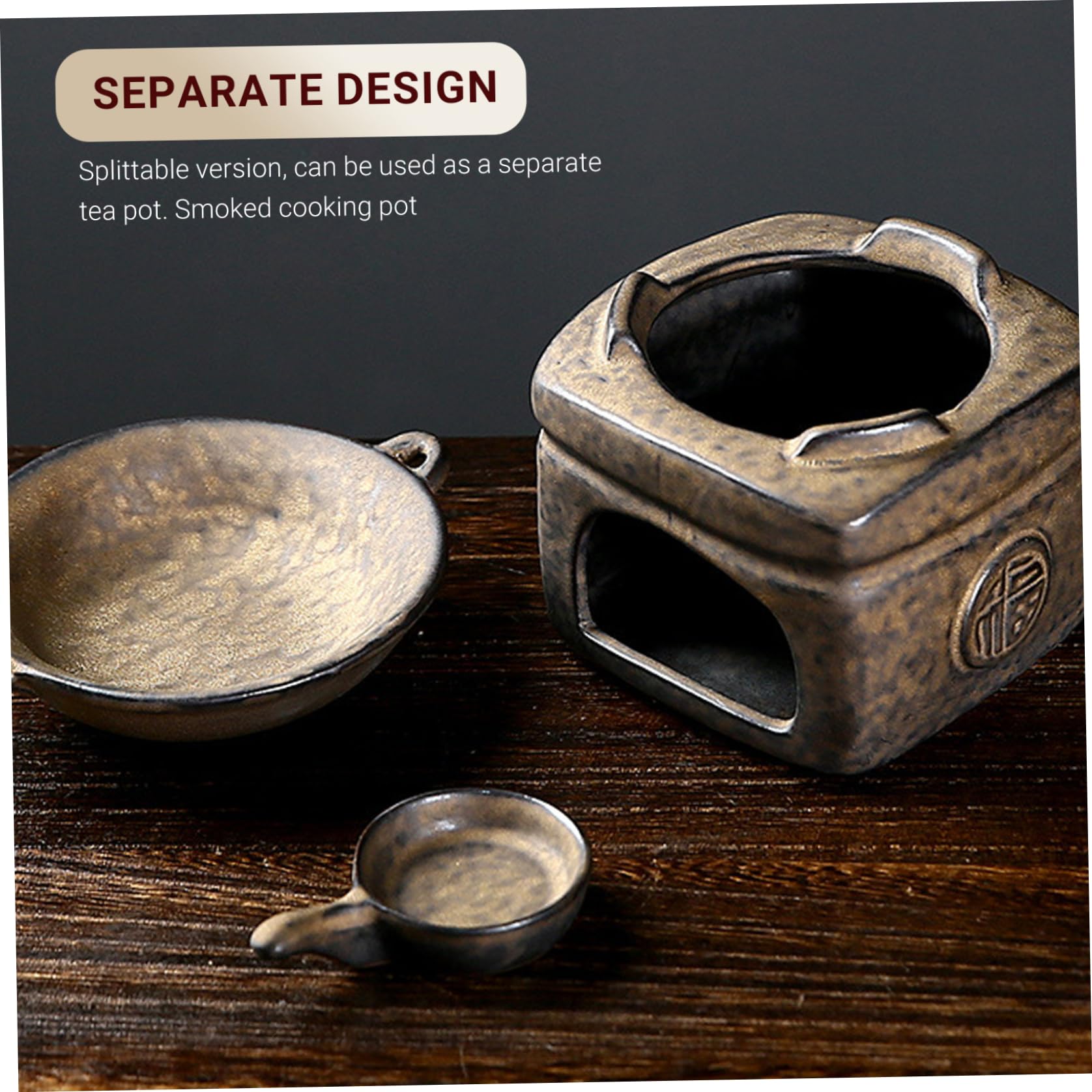 Diffusore di oli essenziali, diffusore di fragranze multifunzionale in ceramica di cedro e bruciatore di erbe Zen per la decorazione della casa