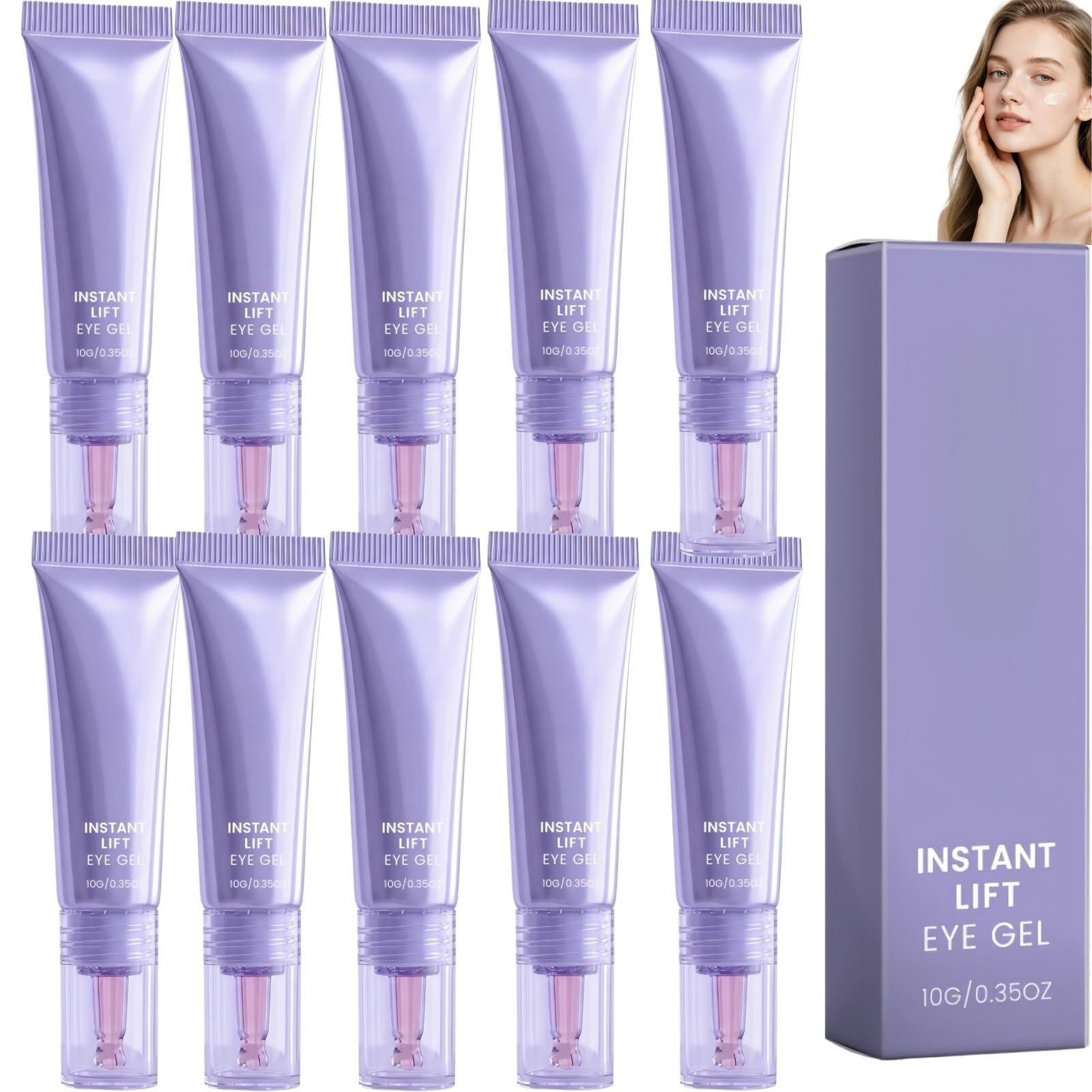 Gel lifting istantaneo per gli occhi, Retinol Creme Contorno Occhi, Anti-occhiaie, Crema Riparatrice Occhi Idratante, Corregge rughe, tasche, occhiaie e rilassamento del contorno oculare. | Idratare e levigare la pelle del contorno occhi.