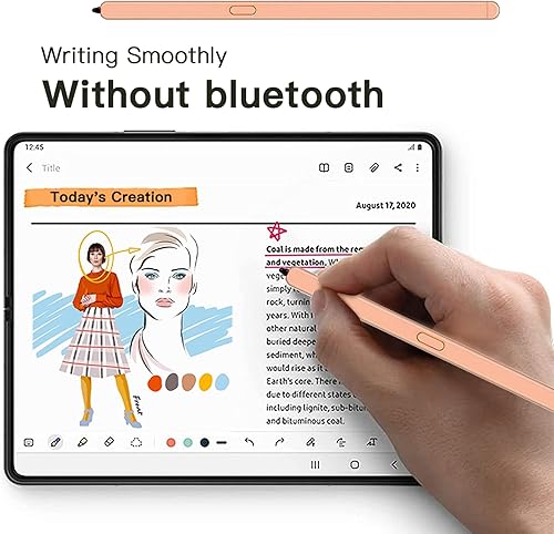 Miniatura 6 de Compatible con Samsung Galaxy Z Fold5 Slim S Pen, nuevo Compact S Pen, lápiz capacitivo de niveles de presión 4096 (rosa)