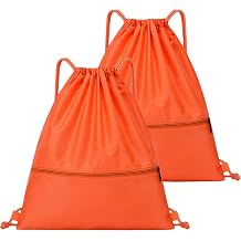 2Pcs Drawstring Backpack Waterproof Draw String Back Bag
