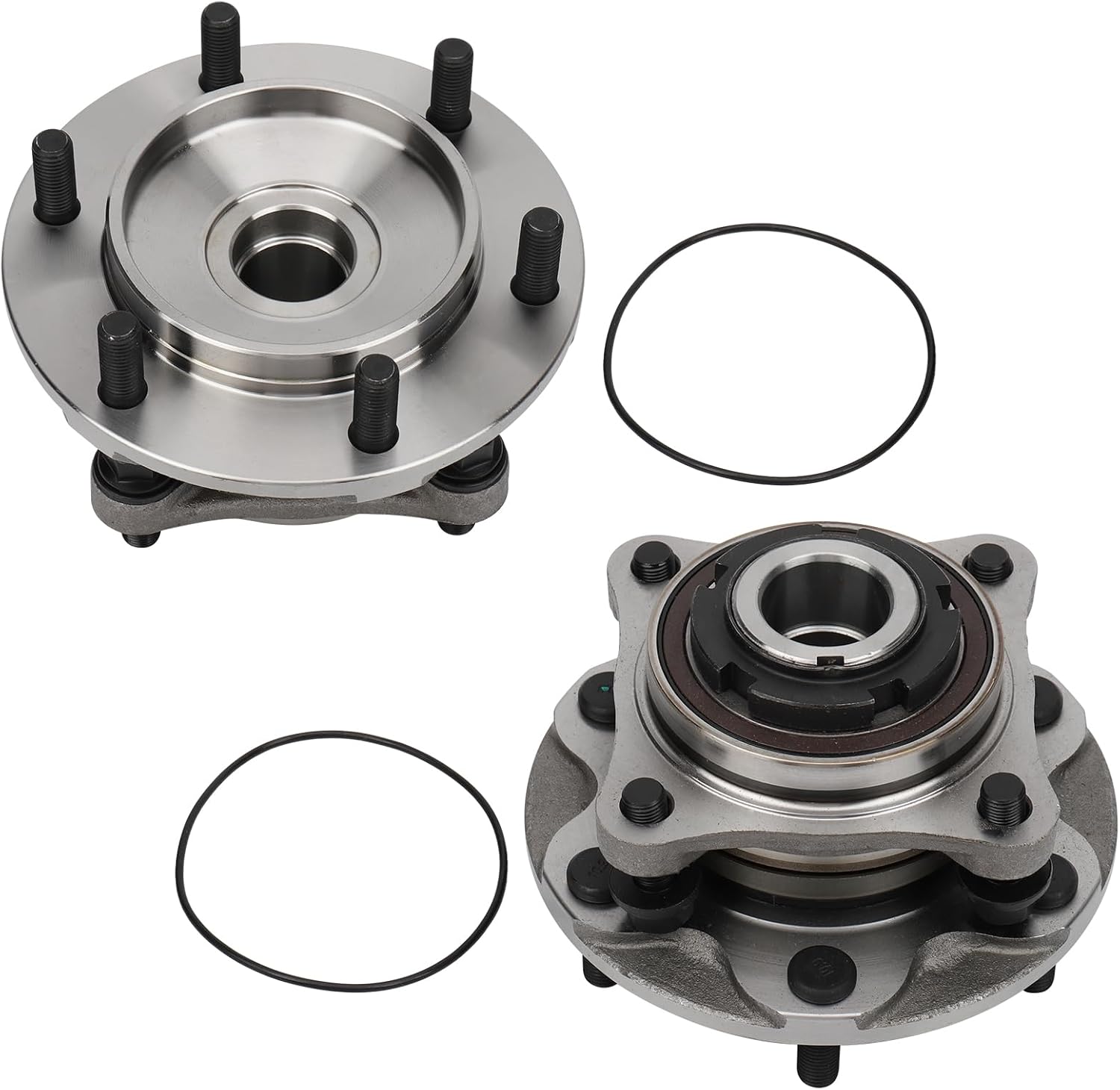 [Pair] 2WD DRIVESTAR 950-004 Front Left/Right Wheel Hub & Bearing Assembly for Toyota 4Runner 2003-2019, 2005-2019 Tacoma, 2007-2009 FJ Cruiser, 2005-2017 Hilux; 2WD Models Only, 6-Lug