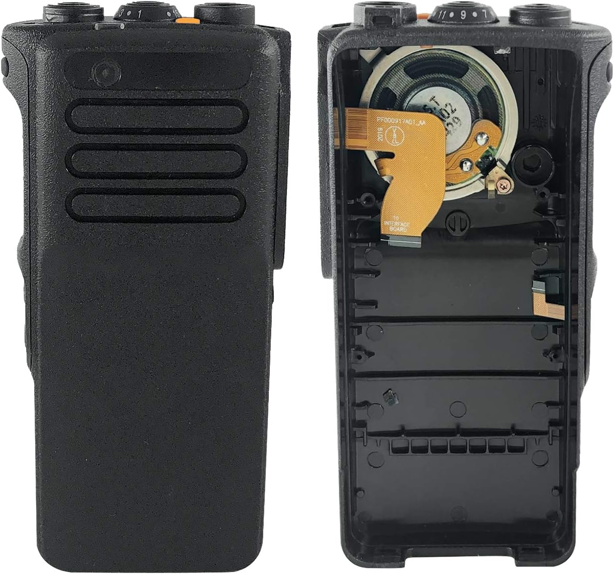 PMLN7239 PMLN7239A PMLN7361A Housing Case Cover with Speaker Refurbish Kit Replacement for XPR7350e XPR7380e DP4400e XIR P8600i GP328D+ Black