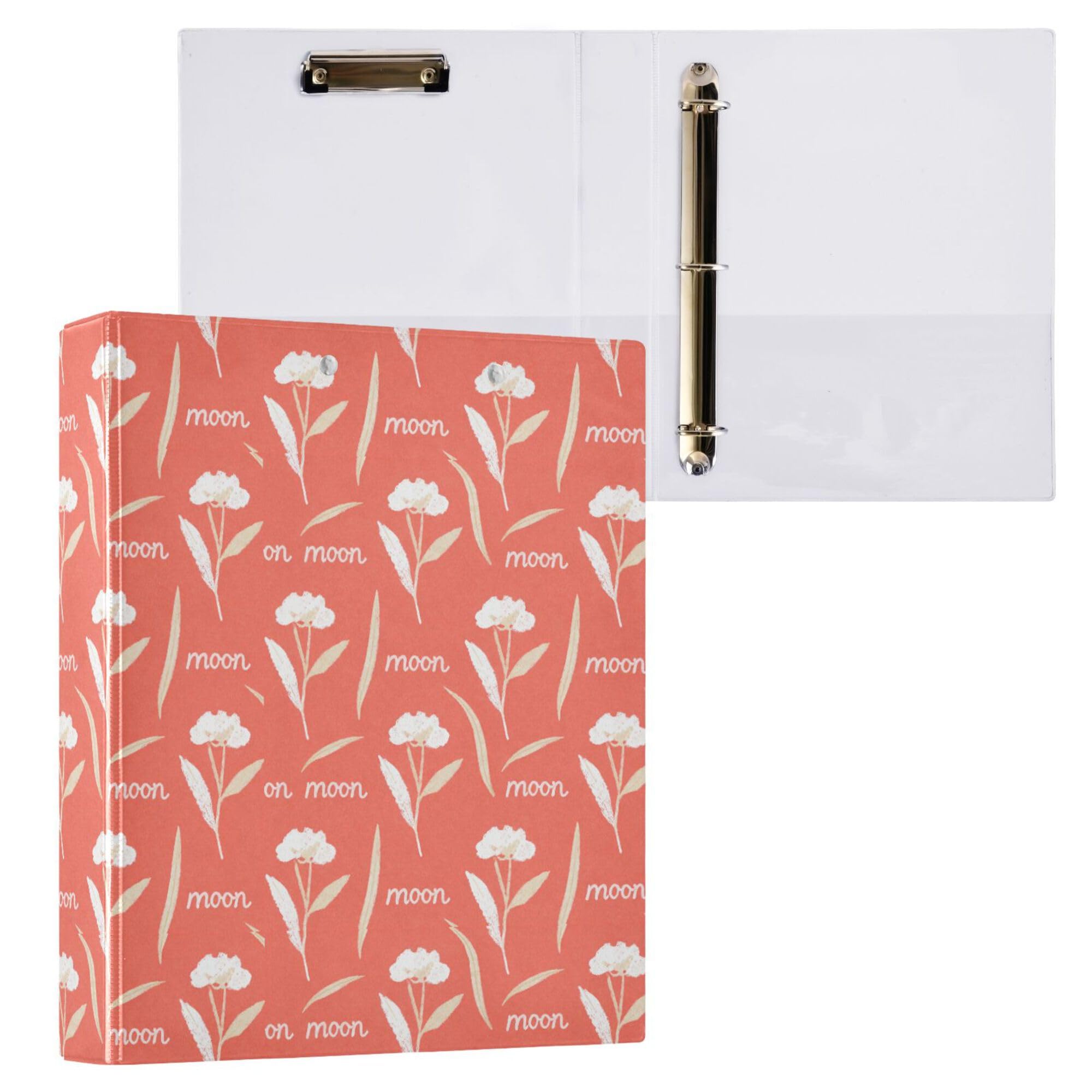 Raccoglitore a 3 anelli da 12,7 cm con tasche interne, confezione da 1/2 raccoglitori universitari per studenti con copertina rigida