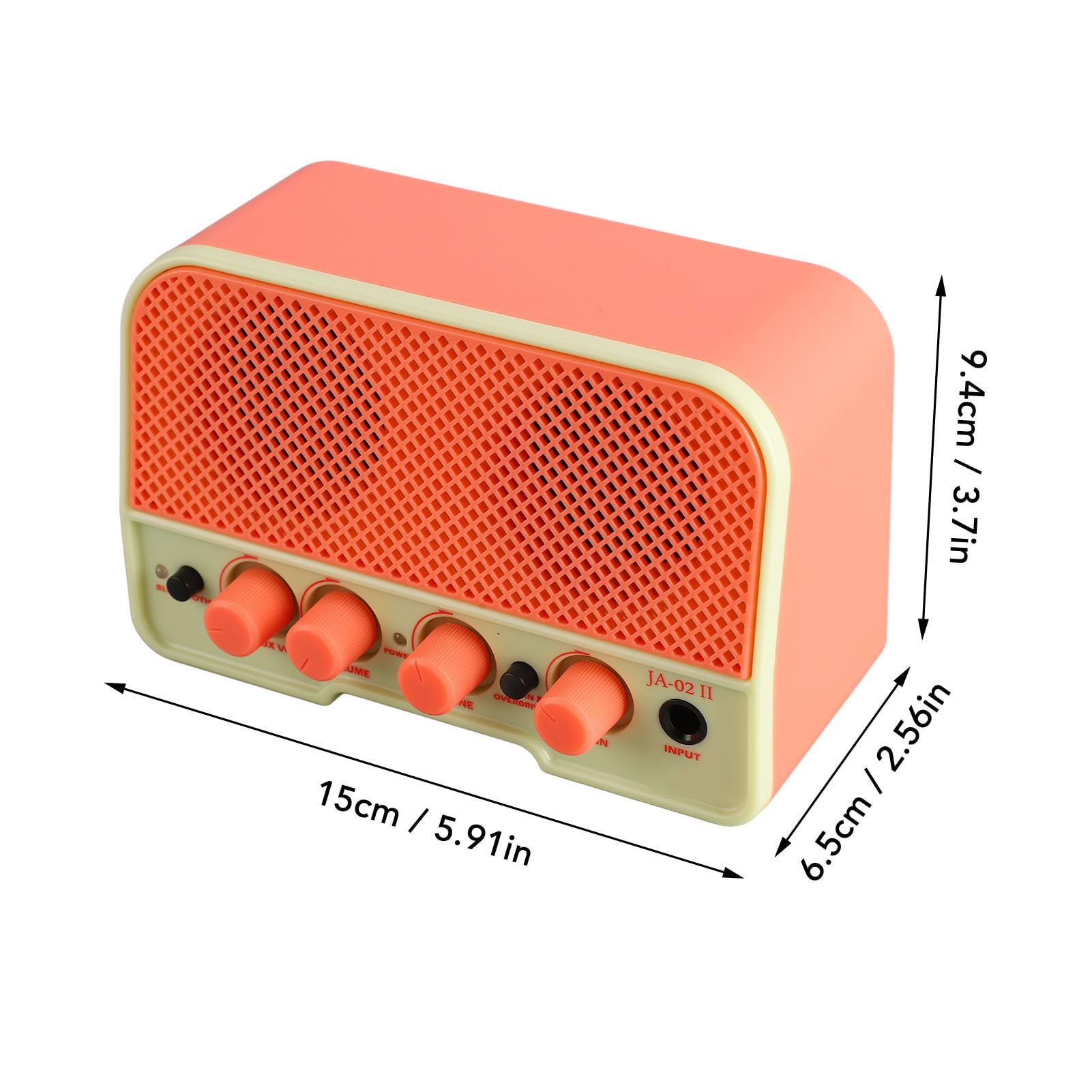 Altoparlante Amplificatore per Chitarra, Interfaccia AUX Amplificatore per Chitarra BT5.0, Segnale Stabile, Portatile, Buona qualità del Suono, Ricaricabile per Suonare (PINK)