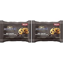 GHIRARDELLI 60% Cacao Bittersweet Chocolate Premium Baking Chips, Chocolate Chips for Holiday Baking, 20 Oz Bag Pack of 2