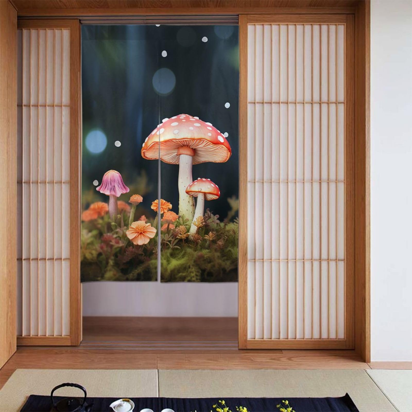 Rideaux de porte de cuisine amusants pour séparer les pièces