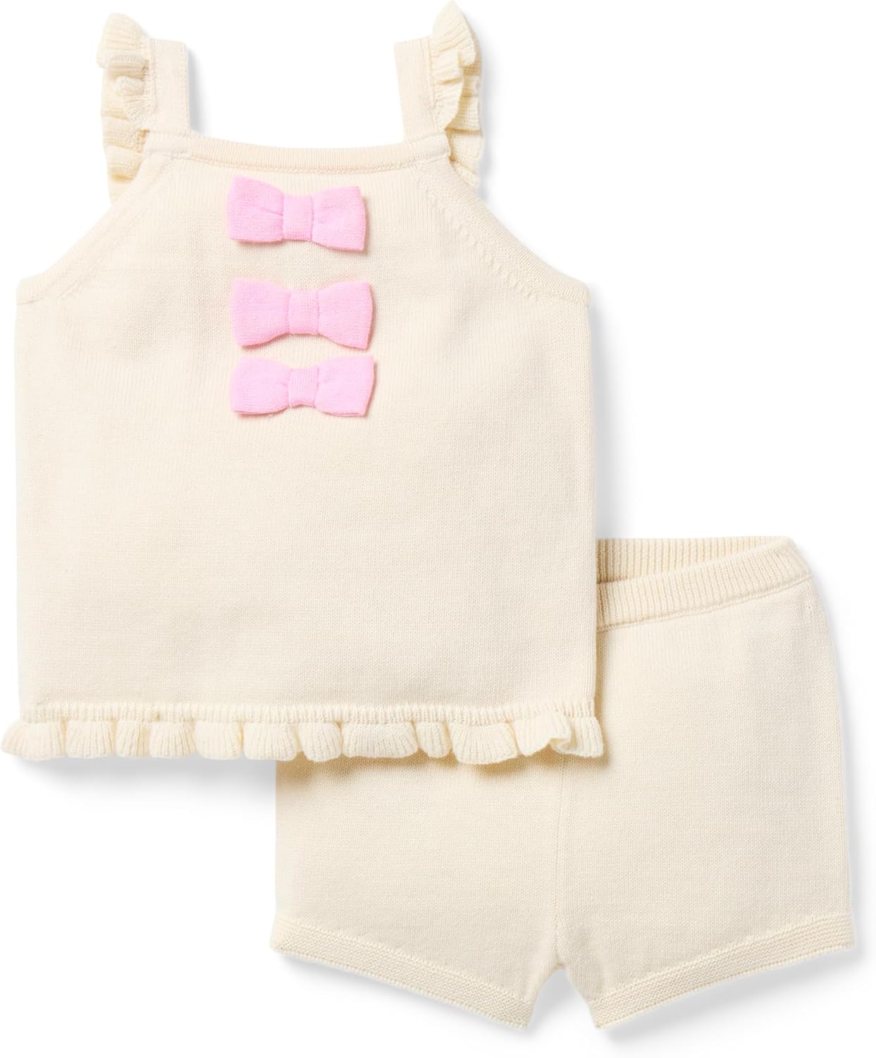 Janie and Jack Baby Girls' Baby Bow Matching Set