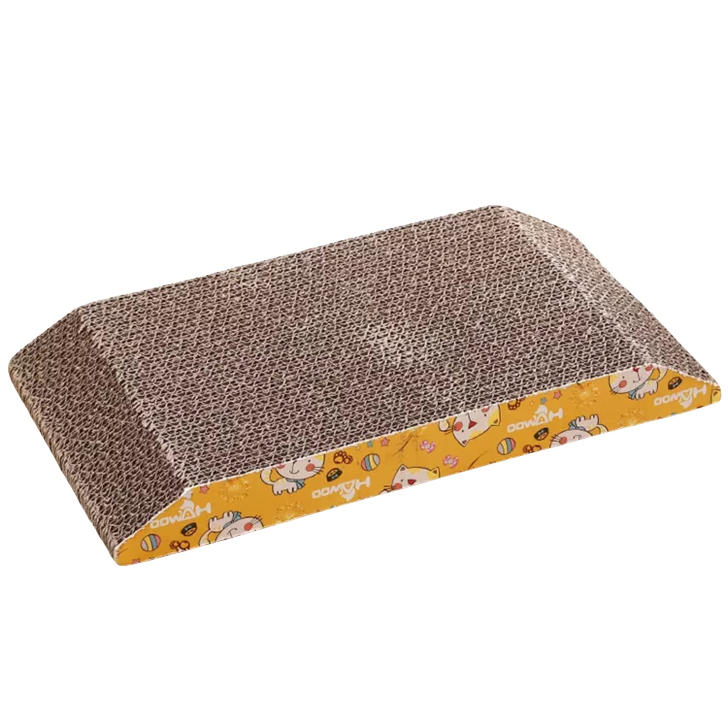 Foodie Puppies Flat Cat Scratcher Pad (47 x 11 x 4 cm) for Small Cats & Kittens | Durable Corrugated Cardboard Cat Scratching Board for Furniture Protection I Buy One Get One Free