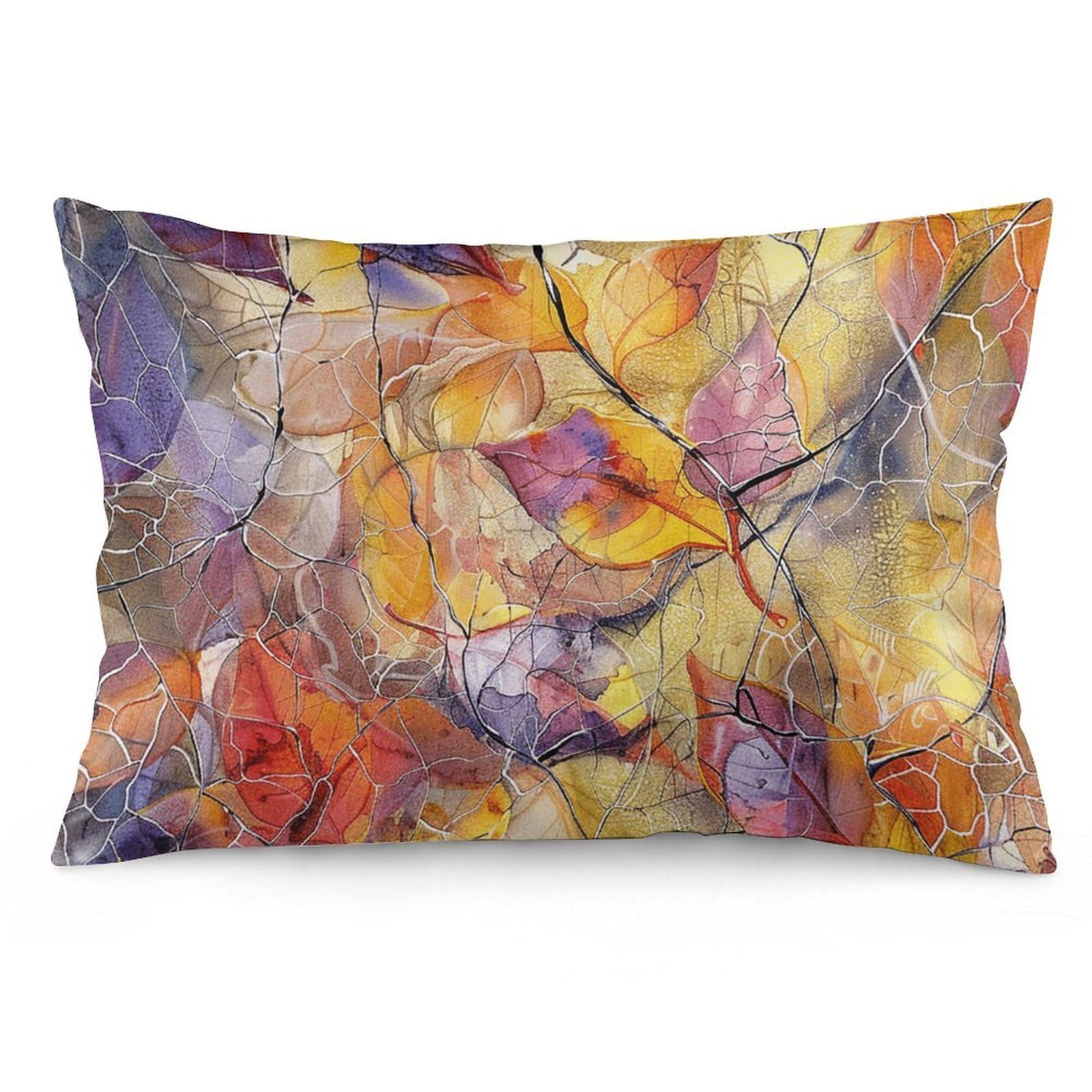 NTVOWPZO 2 Pack Decoration Throw Pillow Covers 20"x30" Pillowcases Covers Flowers and Vines Pillowcases Modern Farmhouse Home Decor Sofa Cushions Covers for Couch Bed Living Room