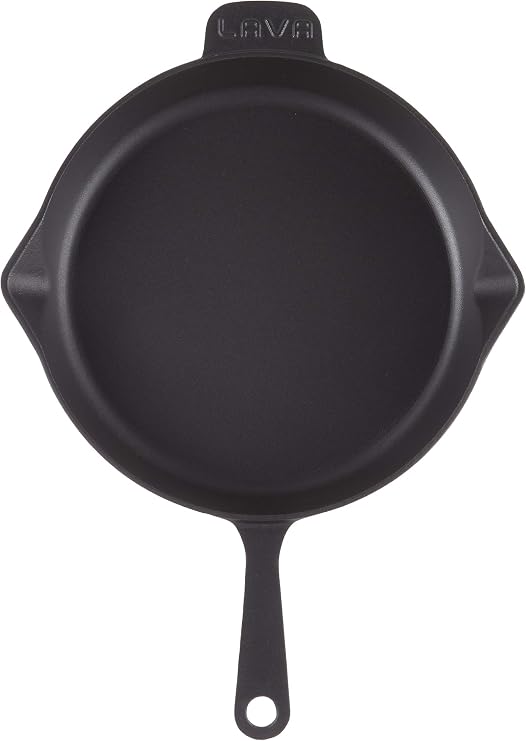 Lava Casting Frying Pan 30 Cm, Black