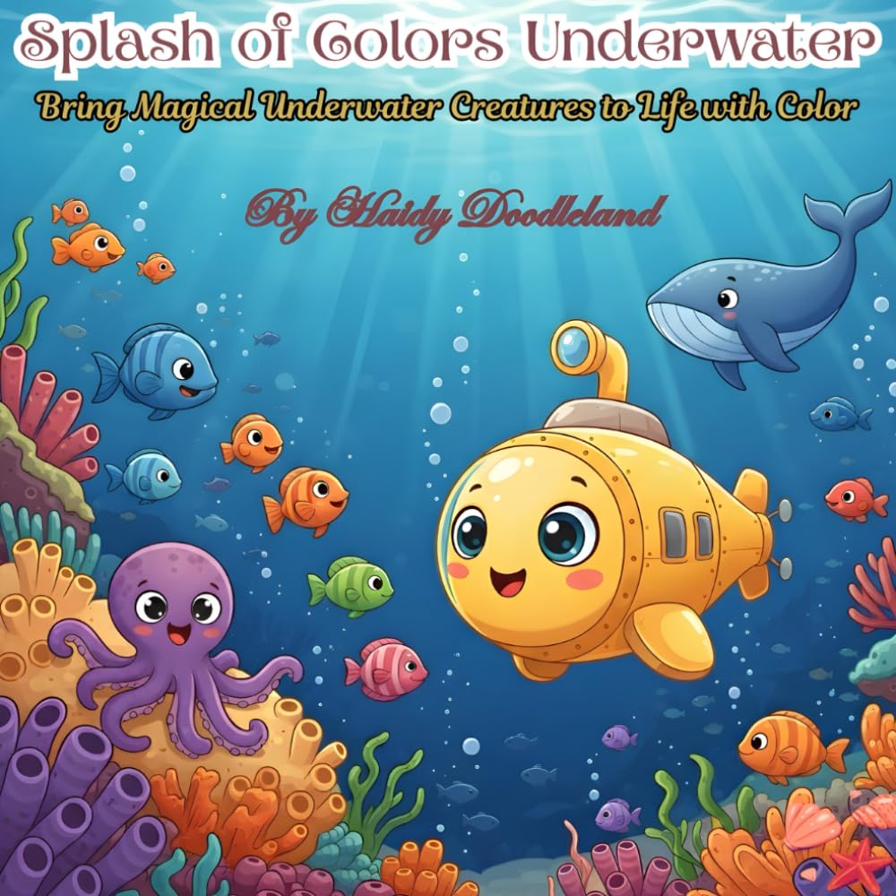 Splash Of Colors Underwater: Bring Magical Underwater Creatures To Life With Color