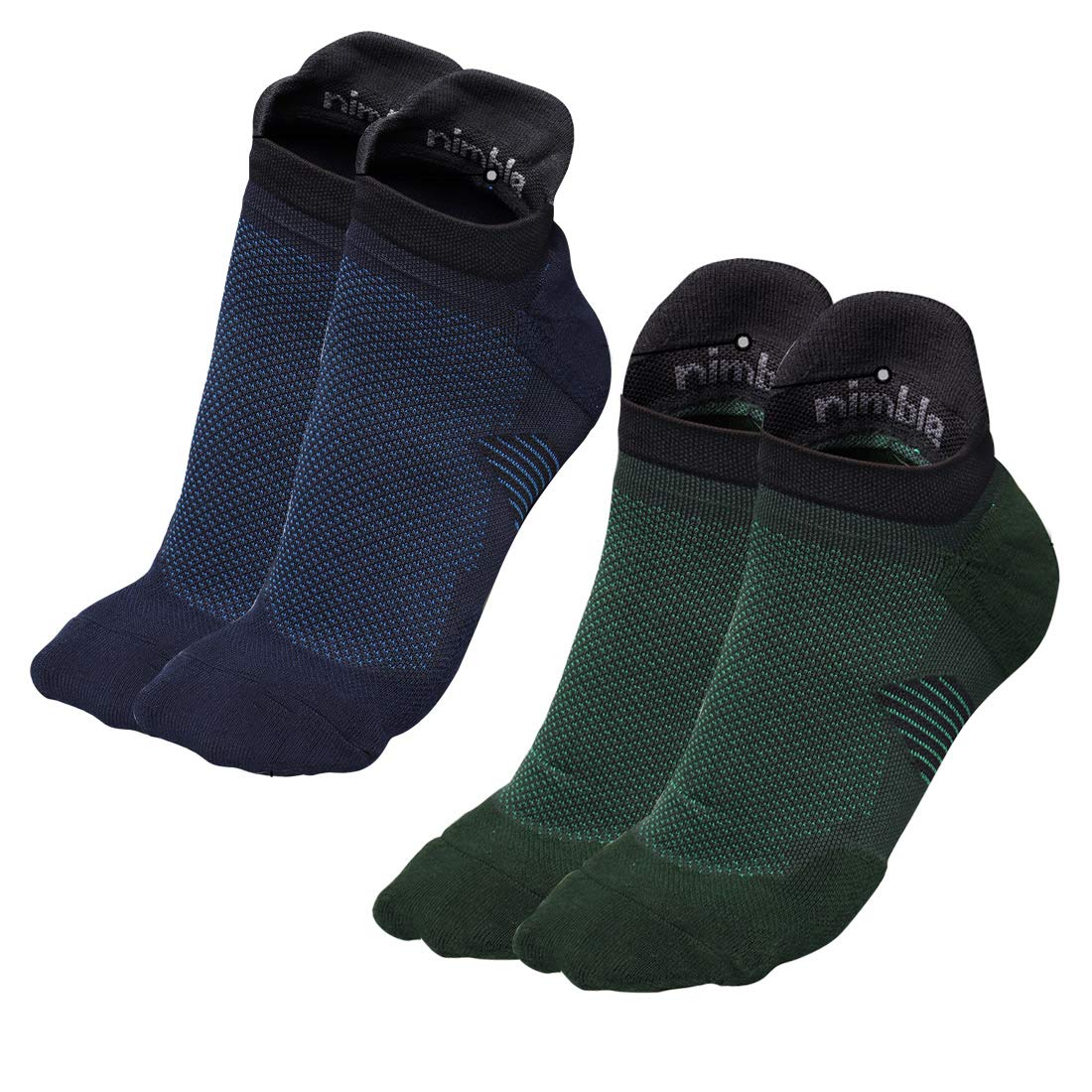 Nimble Ankle Socks For Men, Athletic Socks For Men, Soft Breathable Mesh Arch Support, Running, Sports, Gym Socks