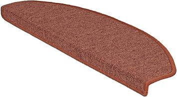 casa pura London Stair Mats and Stair Carpet for Indoor Use - Stair Treads in 1 pcs or Individually - Terracotta