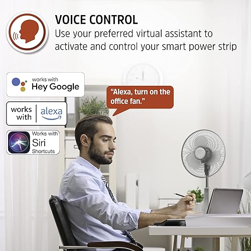 Miniatura 2 de Energizer Connect Smart Wi-Fi - Regleta de 3 tomas de corriente, 600 julios, acceso remotohorarios personalizados con aplicación, compatible con