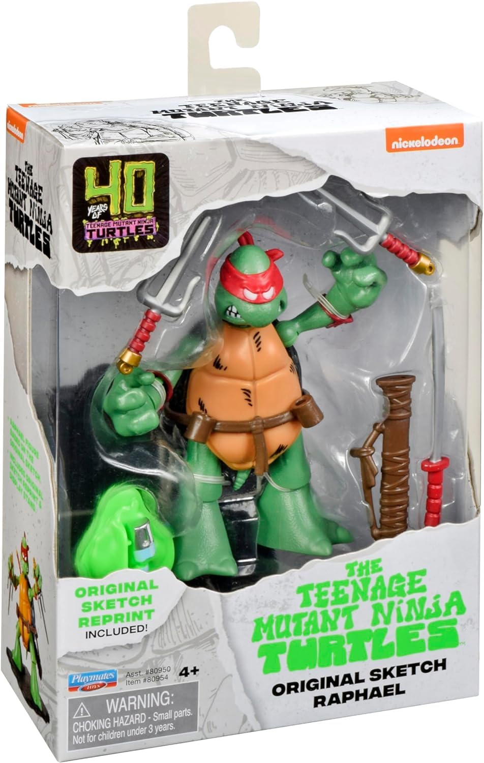 Turtles Raphael KO Figure / TMNT タートルズ TMNT Classic Sketch Turtle FIG Raphael | Amazon.com.br