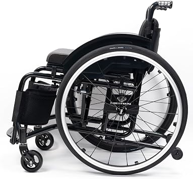 Sports Wheelchair,Lightweight Aluminum Alloy Wheelchair,Removable Wheelchair,Folding Wheelchair,Suitable for Adults and Elderly PeopleSizeSeat Width 40cm,ColorBlack