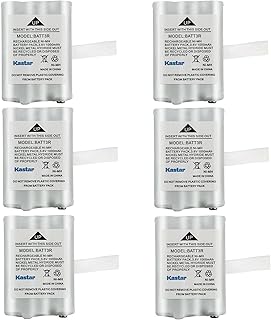 Kastar 6 Pack BATT3R Battery Replacement for Midland BATT3R BATT-3R, AVP14 MID-AVP14, LXT600 LXT-600, LXT630 LXT-630, LXT630X3 LXT-630X3, LXT633 LXT-633, T50, T60, T51, T61, T55, T65, X-Talker Radios